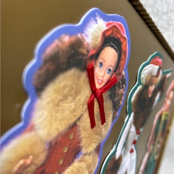 Barbie doll Hallmark 3 embossed cards 1996 greeting cards - Picture 8 of 12